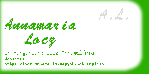annamaria locz business card